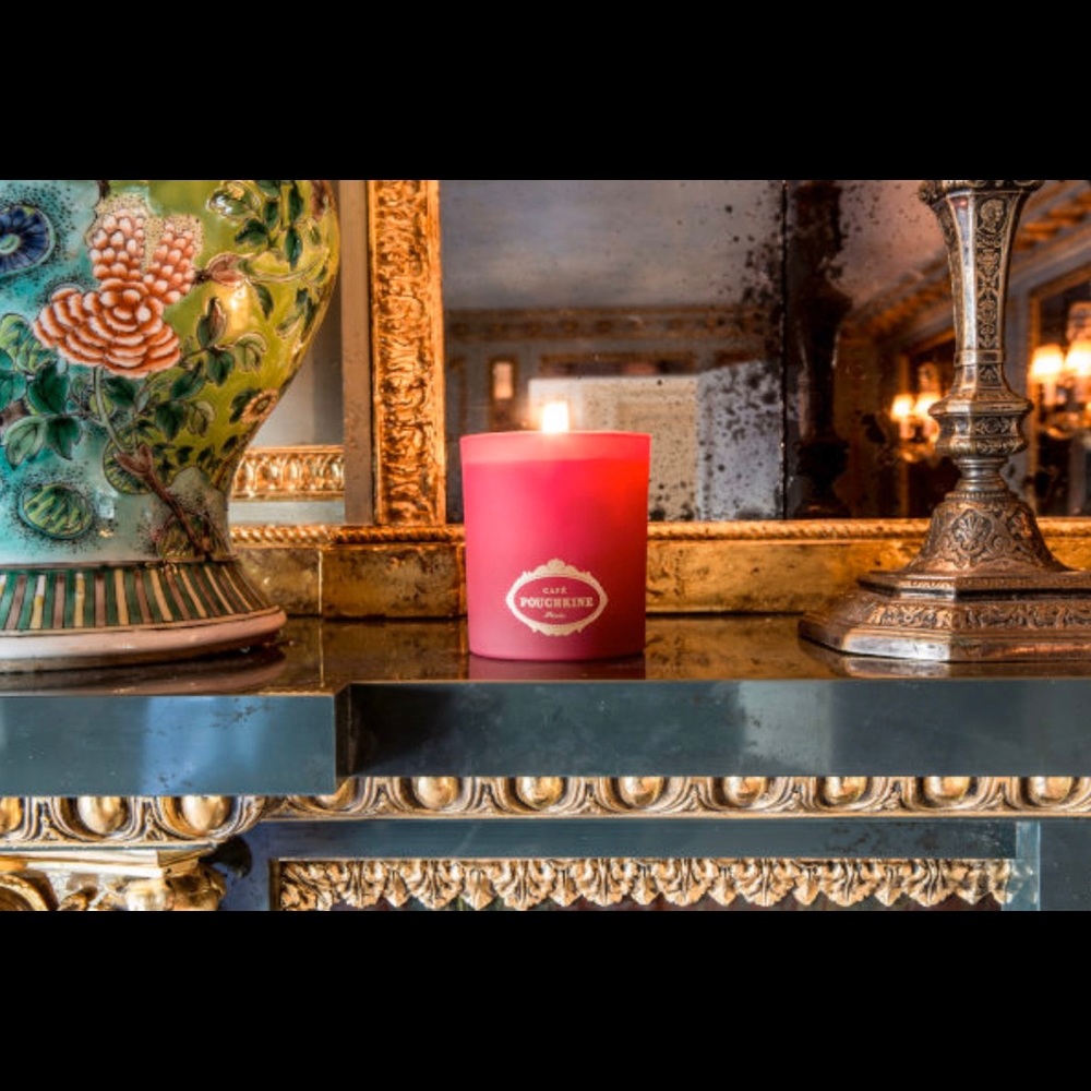 Empty Cafe Pouchkine Paris Candle
